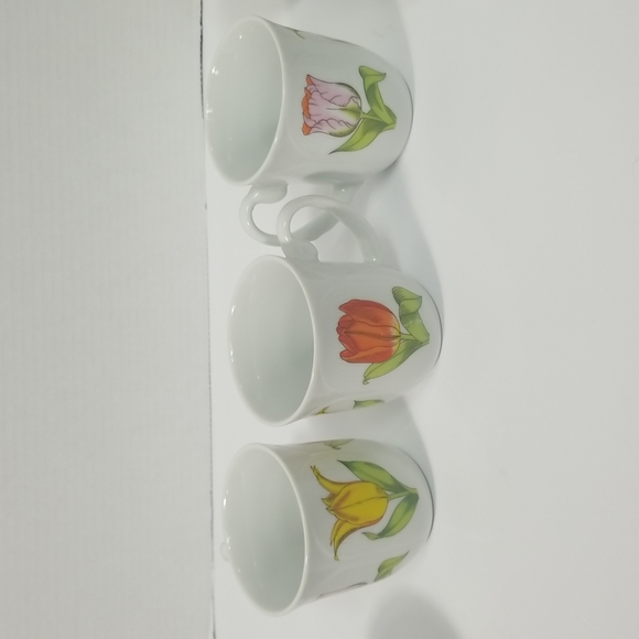 TULIP TIME TEA CUP BY SHAFFORD SET OF 6 CUPS ONLY - Picture 2 of 8